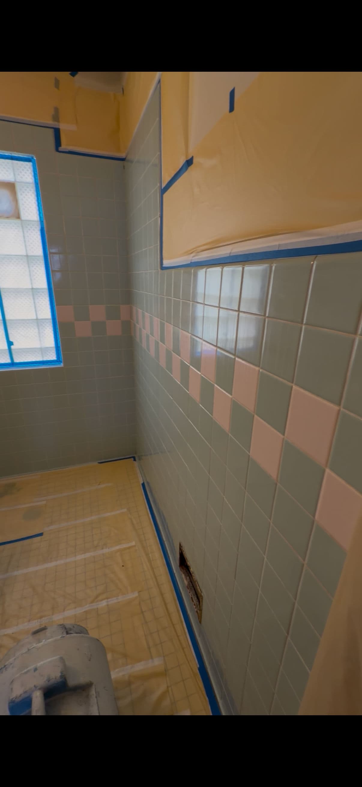 Project Dated Pink and Gray Tile Gets a Full Bathroom Refinish image