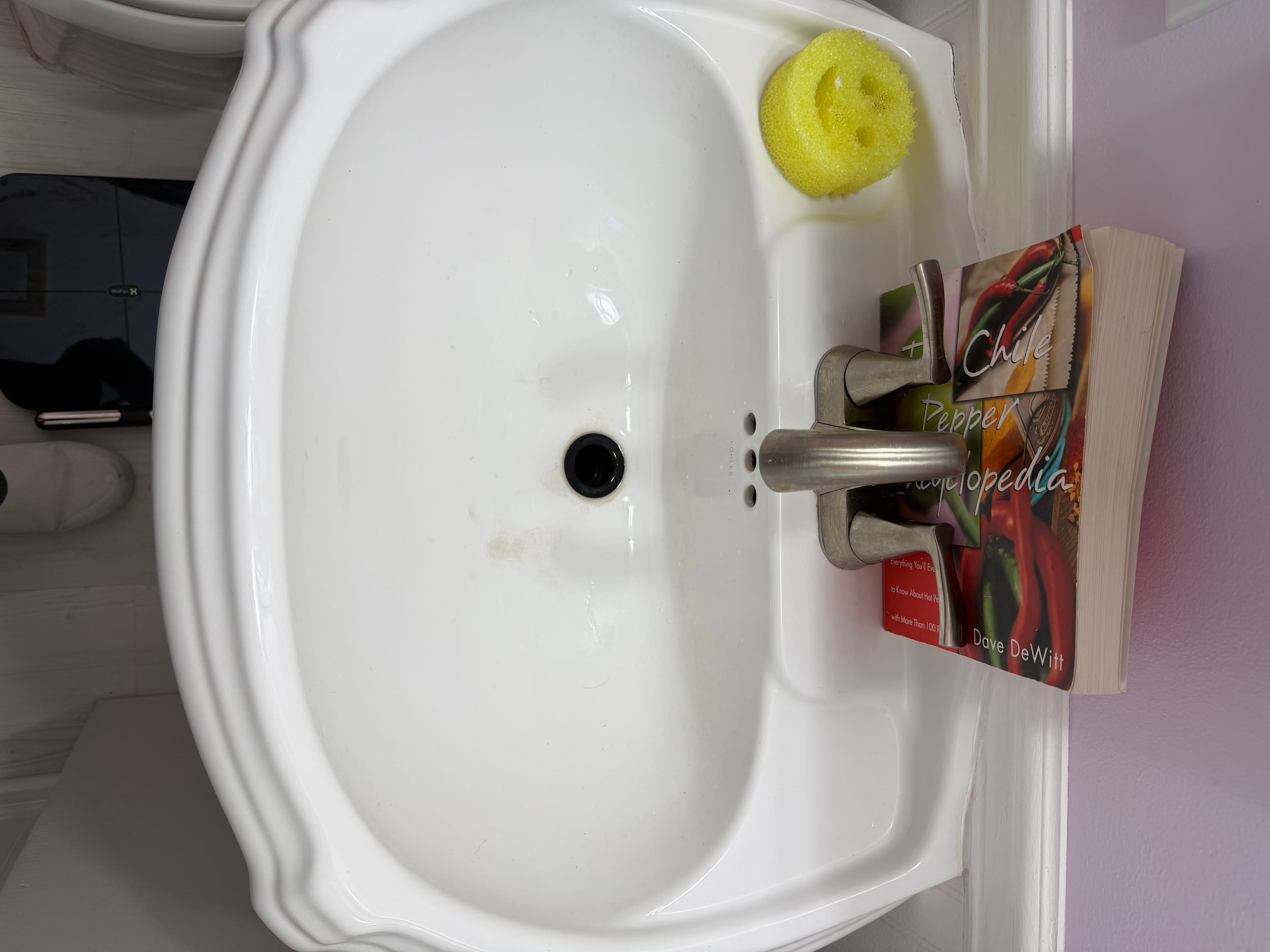 Project 70-Year-Old Pedestal Tub and Sink Get a Fresh High-Gloss Finish image